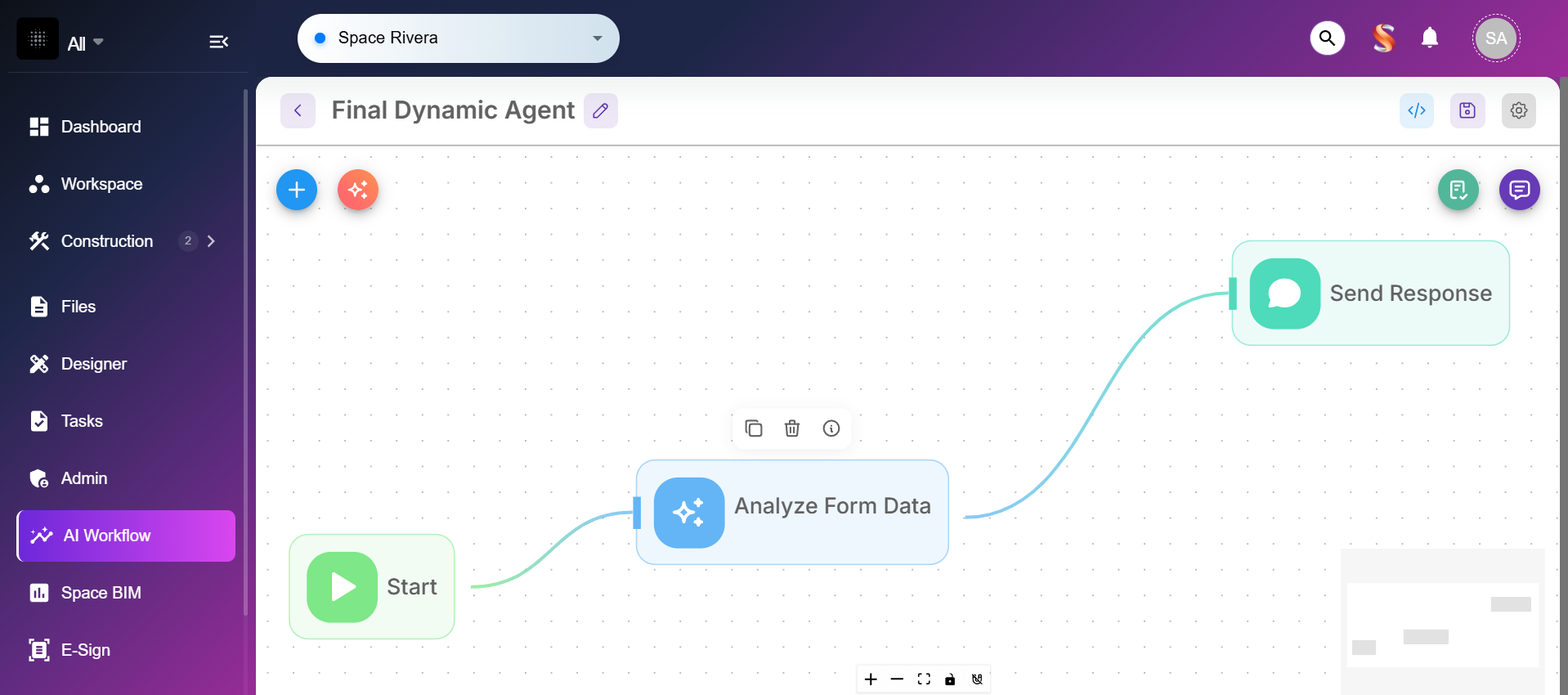 AI Workflow Orchestration interface